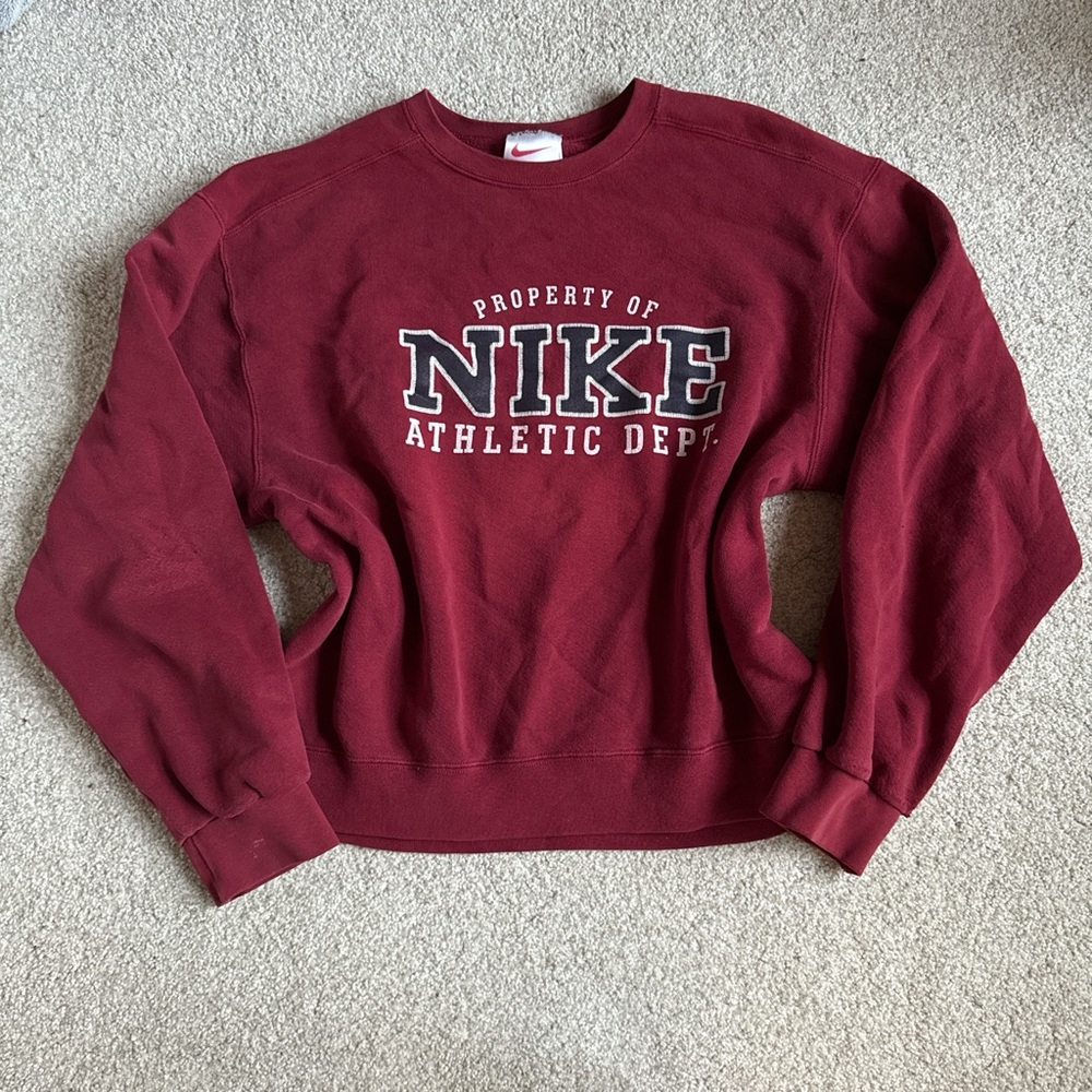 Nike Red Athletic Sweatshirt